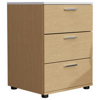 NACHTTISCH 46/59/42 cm  in Weiss, Eichefarben  - Honigeiche/Weiss, Modern, Holzwerkstoff/Kunststoff (46/59/42cm) - MID.YOU