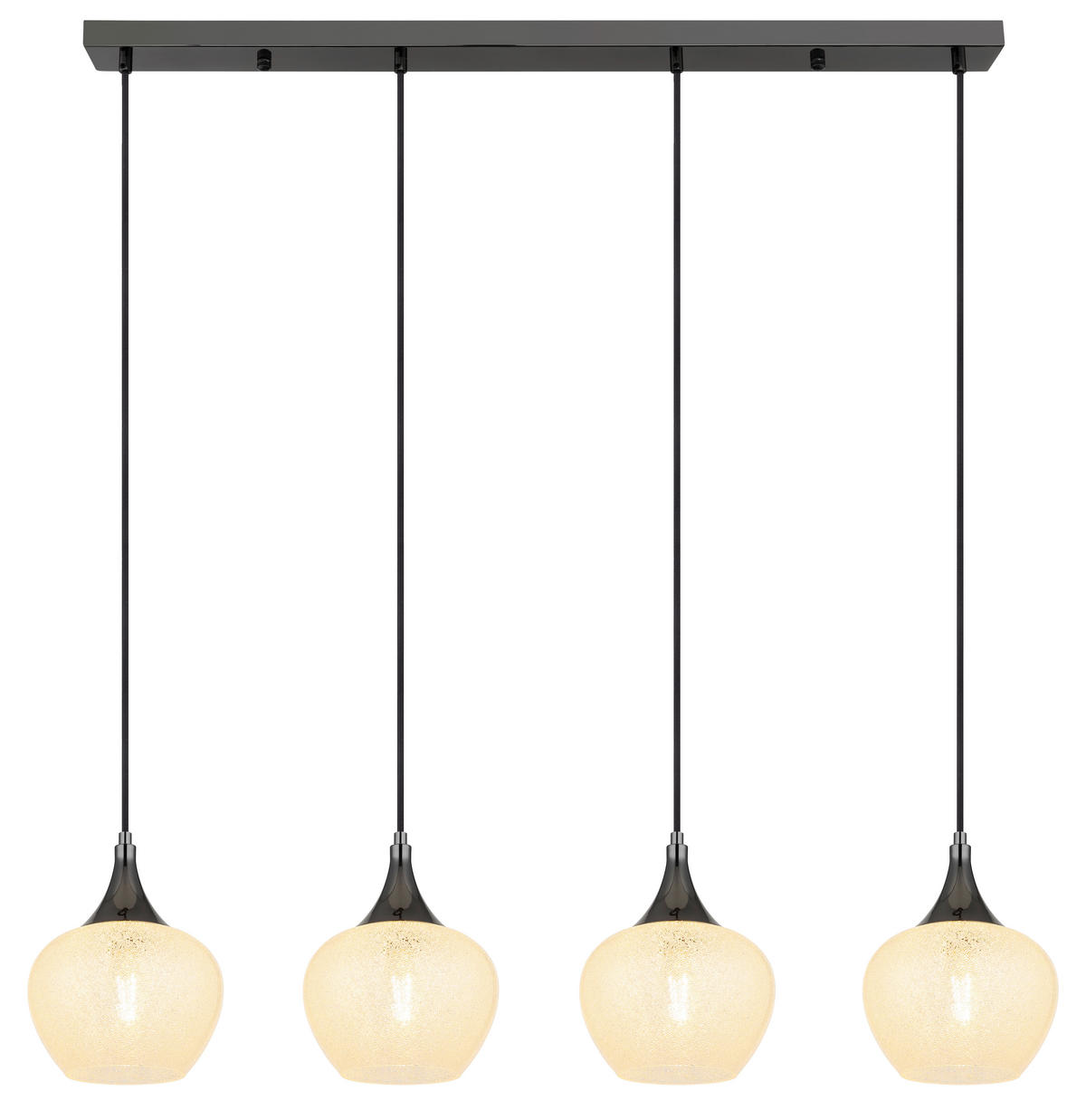 HÄNGELEUCHTE 99/18/120 cm    - Klar/Chromfarben, Konventionell, Glas/Kunststoff (99/18/120cm) - Globo