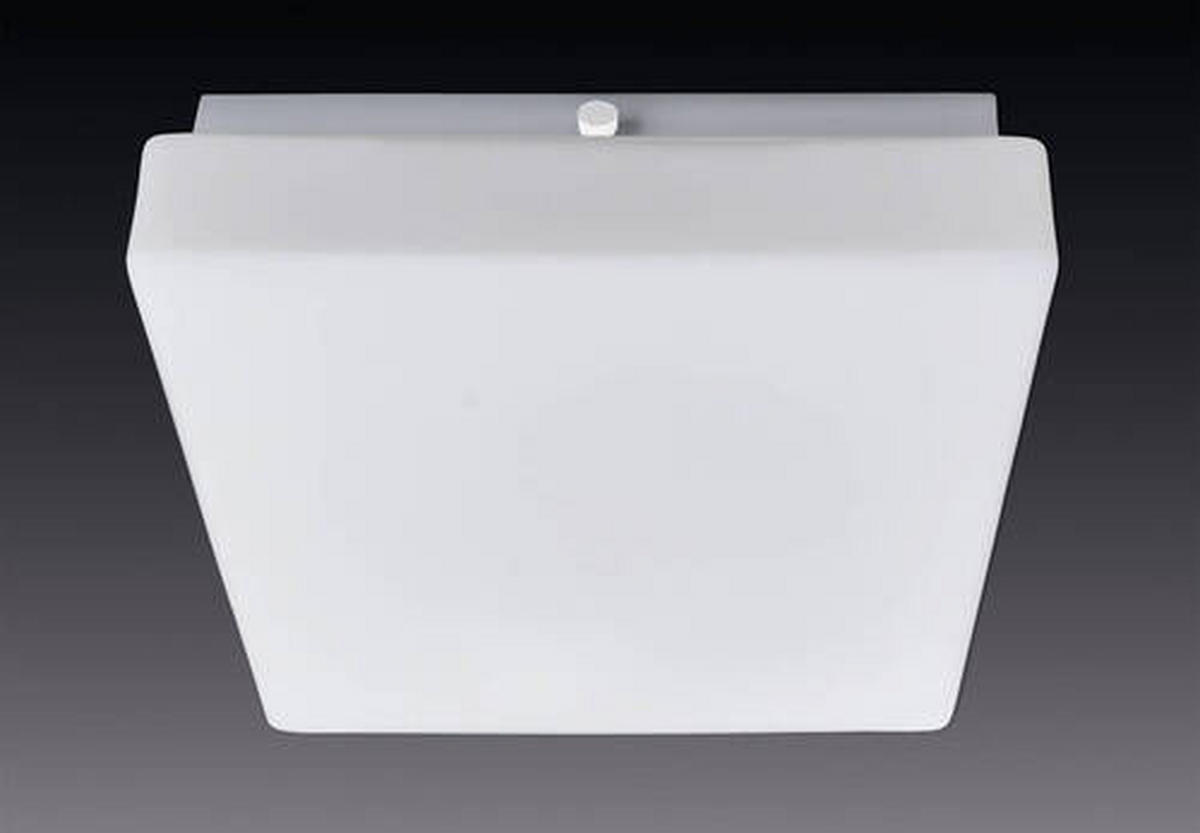 LED-DECKENLEUCHTE 25/25/8 cm   - Weiß, Basics, Glas/Metall (25/25/8cm) - Näve