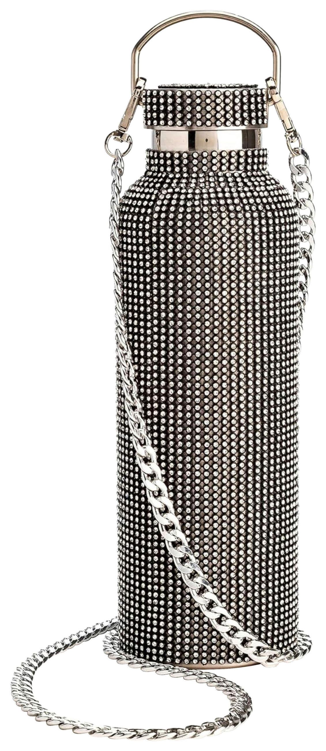 TRINKFLASCHE 0.75 L  - Schwarz, Design, Metall (750ml) - Paris Hilton