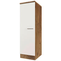 GESCHIRRSCHRANK 50/168,5/60 cm  in Eichefarben, Magnolie  - Eichefarben/Magnolie, KONVENTIONELL, Holzwerkstoff/Metall (50/168,5/60cm) - FlexWell