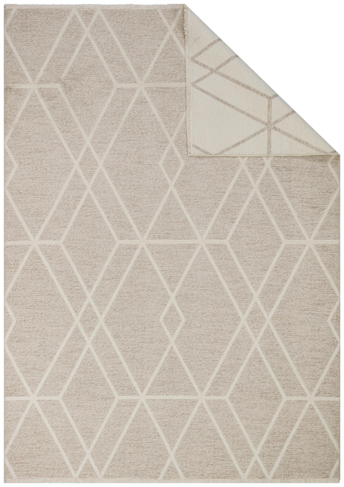 KOBEREC TKANÝ NA PLOCHO, 120/170 cm, béžová - béžová, Lifestyle, textil (120/170cm) - Novel