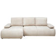 ECKSOFA  in Webstoff Naturfarben  - Schwarz/Naturfarben, KONVENTIONELL, Kunststoff/Textil (162/282cm) - Carryhome