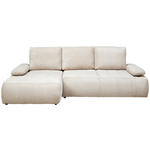 ECKSOFA  in Webstoff Naturfarben  - Schwarz/Naturfarben, KONVENTIONELL, Kunststoff/Textil (162/282cm) - Carryhome
