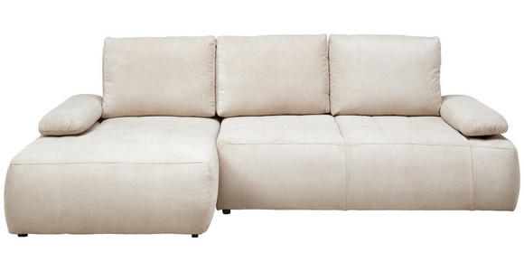 ECKSOFA  in Webstoff Naturfarben  - Schwarz/Naturfarben, KONVENTIONELL, Kunststoff/Textil (162/282cm) - Carryhome