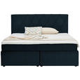 BOXSPRINGBETT 180/200 cm  in Blau  - Blau/Schwarz, Design, Kunststoff/Textil (180/200cm) - Xora