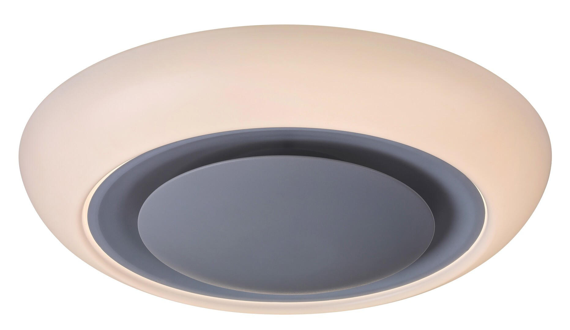STROPNA LED-SVETILKA - bela, Basics, kovina/umetna masa (41cm)