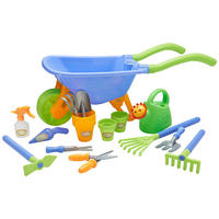 SCHUBKARRE 16-TLG - Blau/Gelb, Basics, Kunststoff