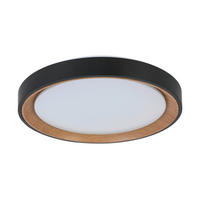 STROPNÉ LED SVIETIDLO,  - čierna/biela, Trend, kov/plast (40cm) - Novel