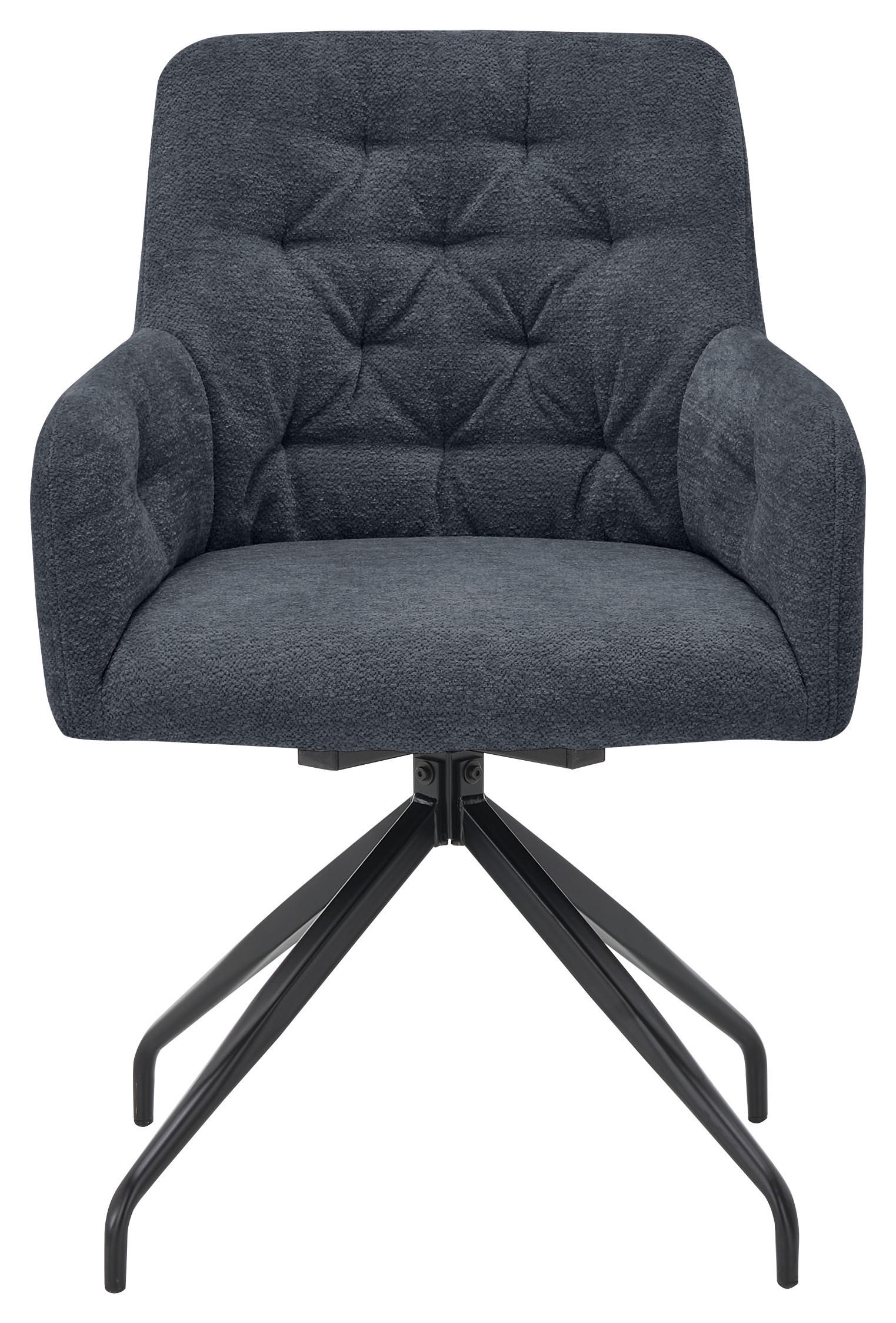 ARMLEHNSTUHL  in Eisen  - Anthrazit/Schwarz, Design, Kunststoff/Metall (60,5/85/64cm) - SetOne by Musterring