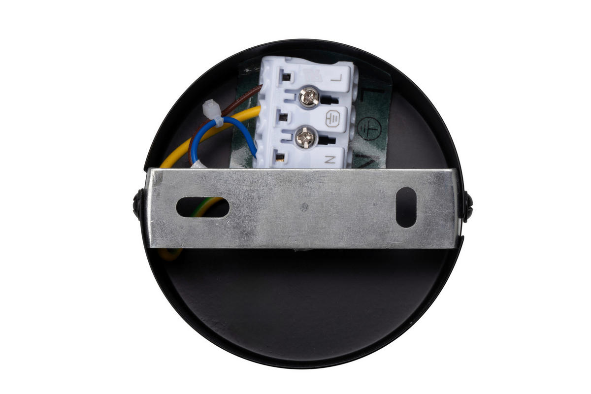 LED-STRAHLER Puk 8/10,8 cm   - Schwarz, Design, Metall (8/10,8cm) - Novel