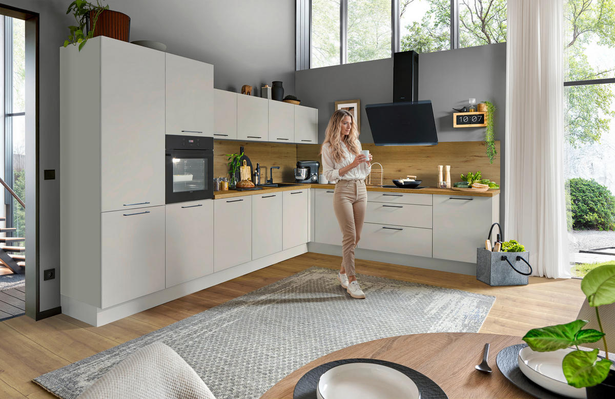 EINBAUKÜCHE   - Weiß, Design, Holzwerkstoff - Dan Küchen