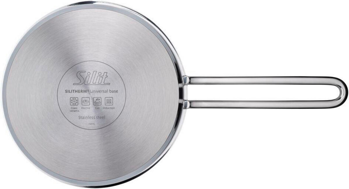 STIELKASSEROLLE Extra Cook 2L L  - Edelstahlfarben, Basics, Metall (32,5/17,8/9,3cm) - Silit