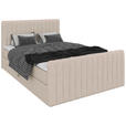 BOXBETT 140/200 cm  in Creme  - Creme/Schwarz, Basics, Kunststoff/Textil (140/200cm) - Carryhome