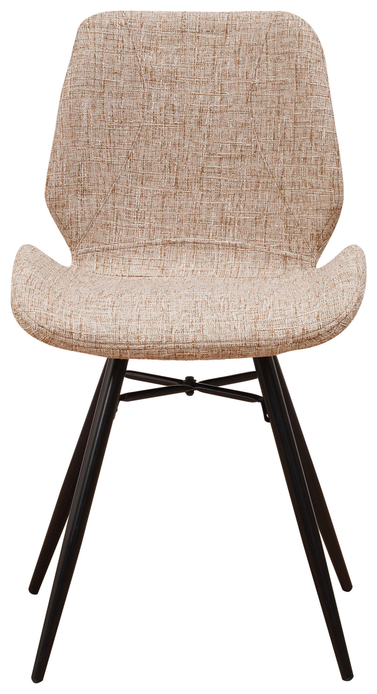 SADA ŽIDLÍ 4 kusy - bílá/černá, Design, kov/textil (47/82/55cm) - MID.YOU