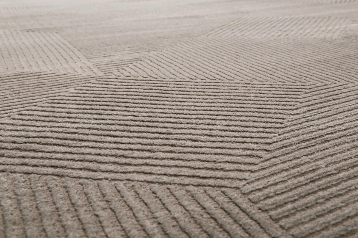 WEBTEPPICH 80/150 cm Velvet Groove Taupe  - Taupe, KONVENTIONELL, Textil (80/150cm) - Esprit