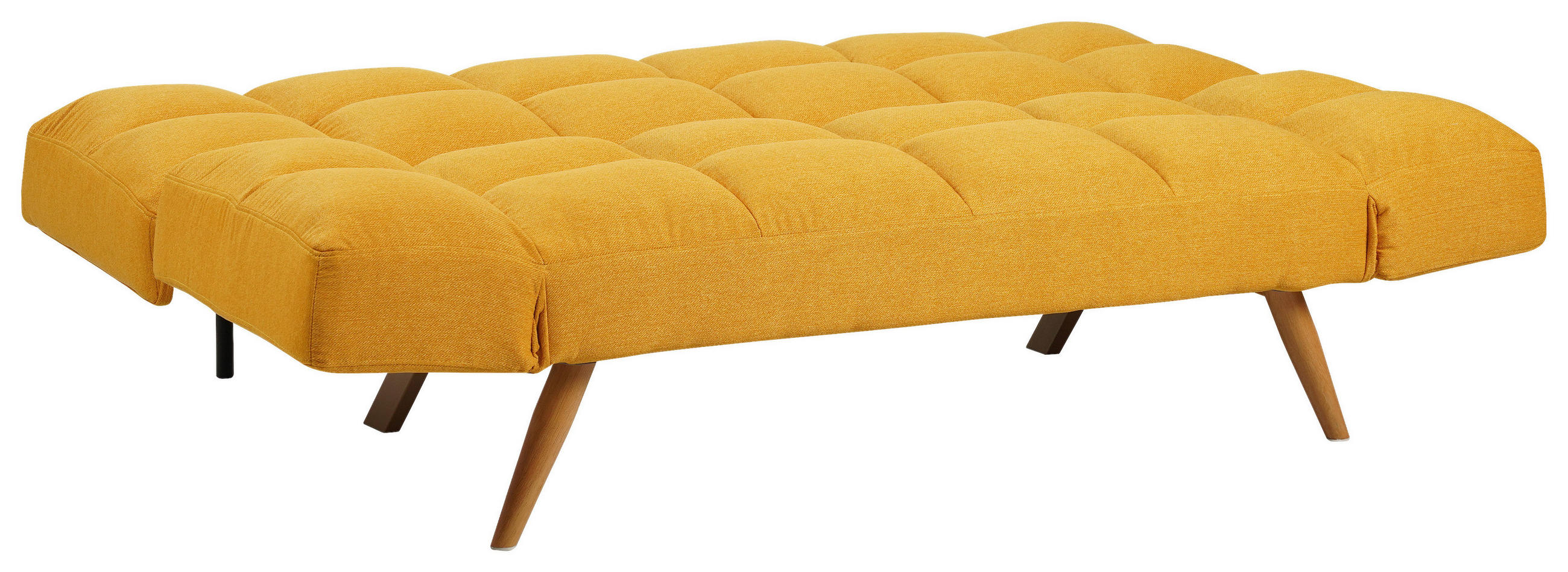 ROZKLADACIA POHOVKA, textil, žltá - žltá/prírodná farba, Design, kov/textil (182/87/82cm) - Livetastic