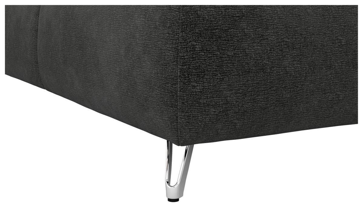 POSTEL BOXSPRING, 180/200 cm, antracitová - barvy chromu/antracitová, Basics, kompozitní dřevo/textil (180/200cm) - Welnova