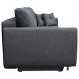 SCHLAFSOFA Webstoff Graphitfarben  - Buchefarben/Graphitfarben, KONVENTIONELL, Holz/Textil (220/90/95cm) - Carryhome