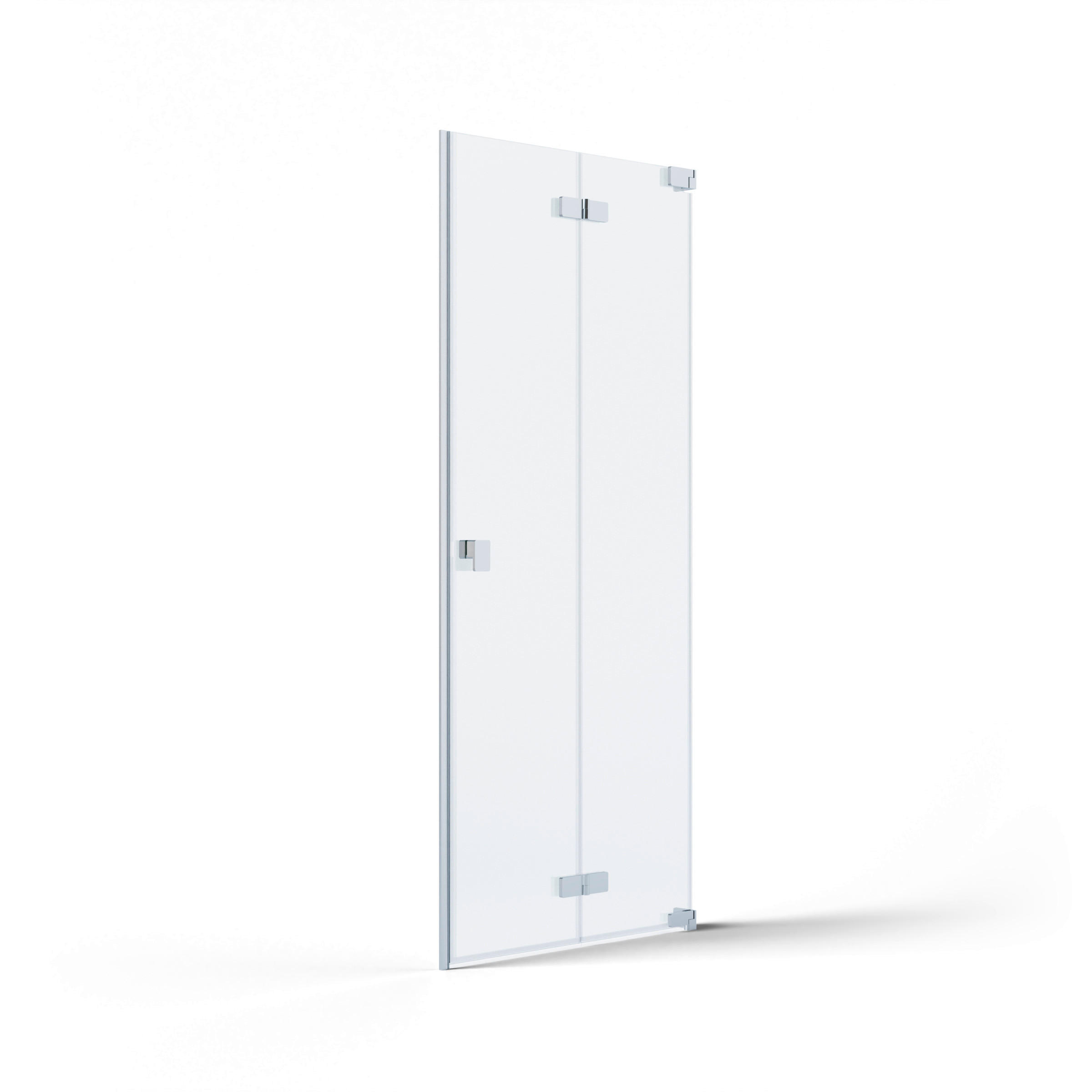 DUSCHTÜR Silberfarben  120/200 cm  - Silberfarben, MODERN, Glas/Metall (120/200cm) - Schöner Wohnen