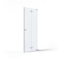 DUSCHTÜR Silberfarben  80/200 cm  - Silberfarben, MODERN, Glas/Metall (80/200cm) - Schöner Wohnen