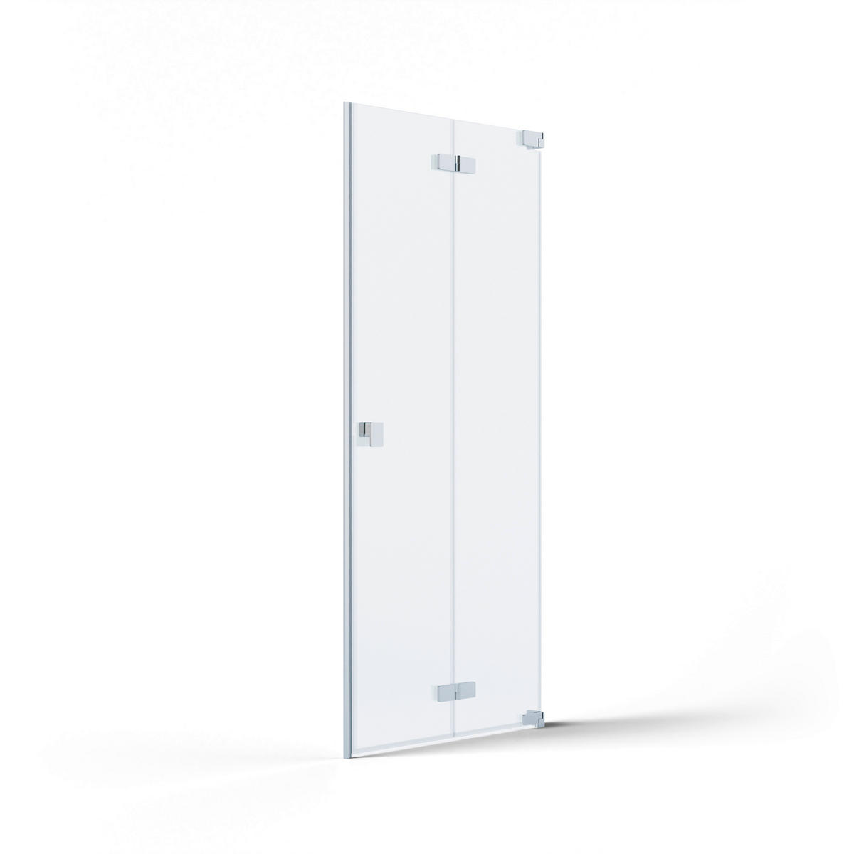 DUSCHTÜR Silberfarben  80/200 cm  - Silberfarben, MODERN, Glas/Metall (80/200cm) - Schöner Wohnen