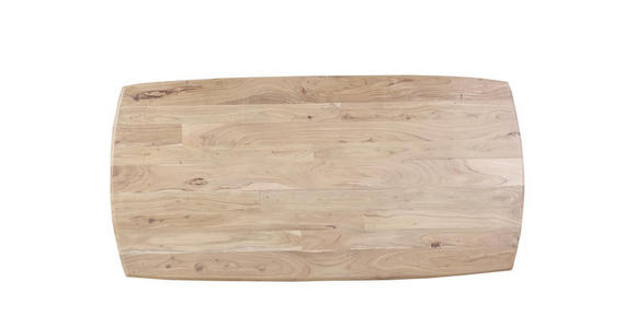 ESSTISCH in Holz, Metall 200/100/77 cm  - Schwarz/Akaziefarben, Design, Holz/Metall (200/100/77cm) - Ambia Home