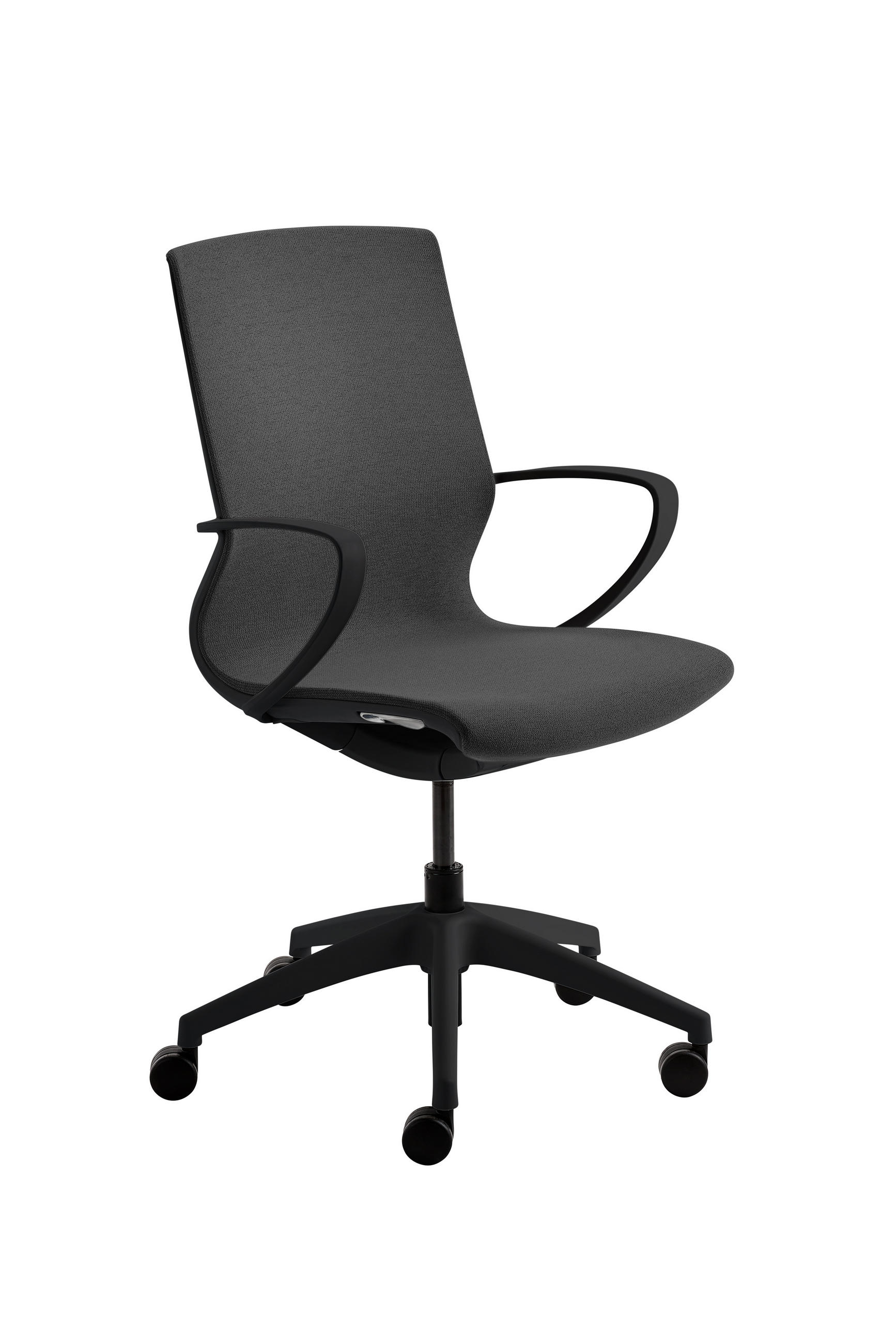 XXXLutz Drehstuhl Anthrazit, Schwarz 65x96-106x64 cm