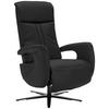 RELAXSESSEL in Leder Schwarz  - Schwarz, Design, Leder/Metall (71/112/83cm) - Dieter Knoll