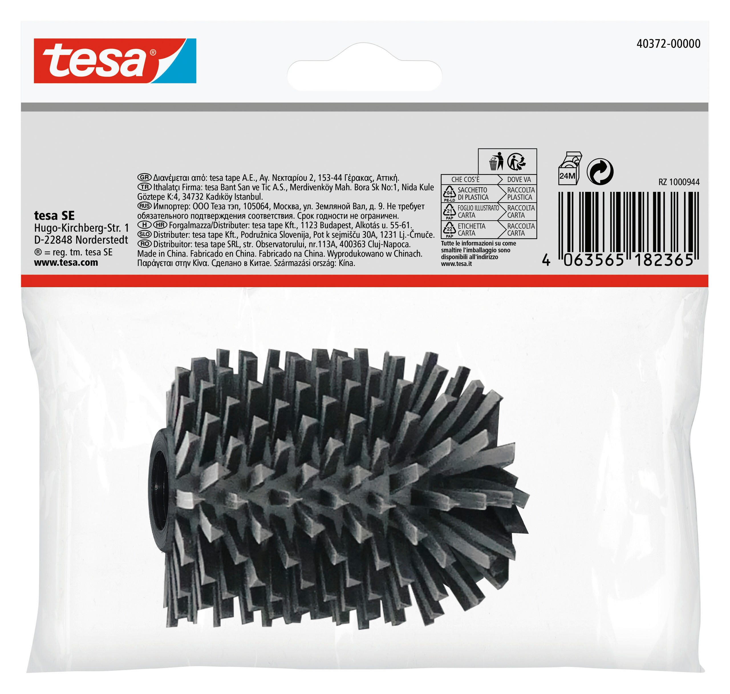 ERSATZBÜRSTE - Basics, Kunststoff (7,1/9,4/7,1cm) - Tesa