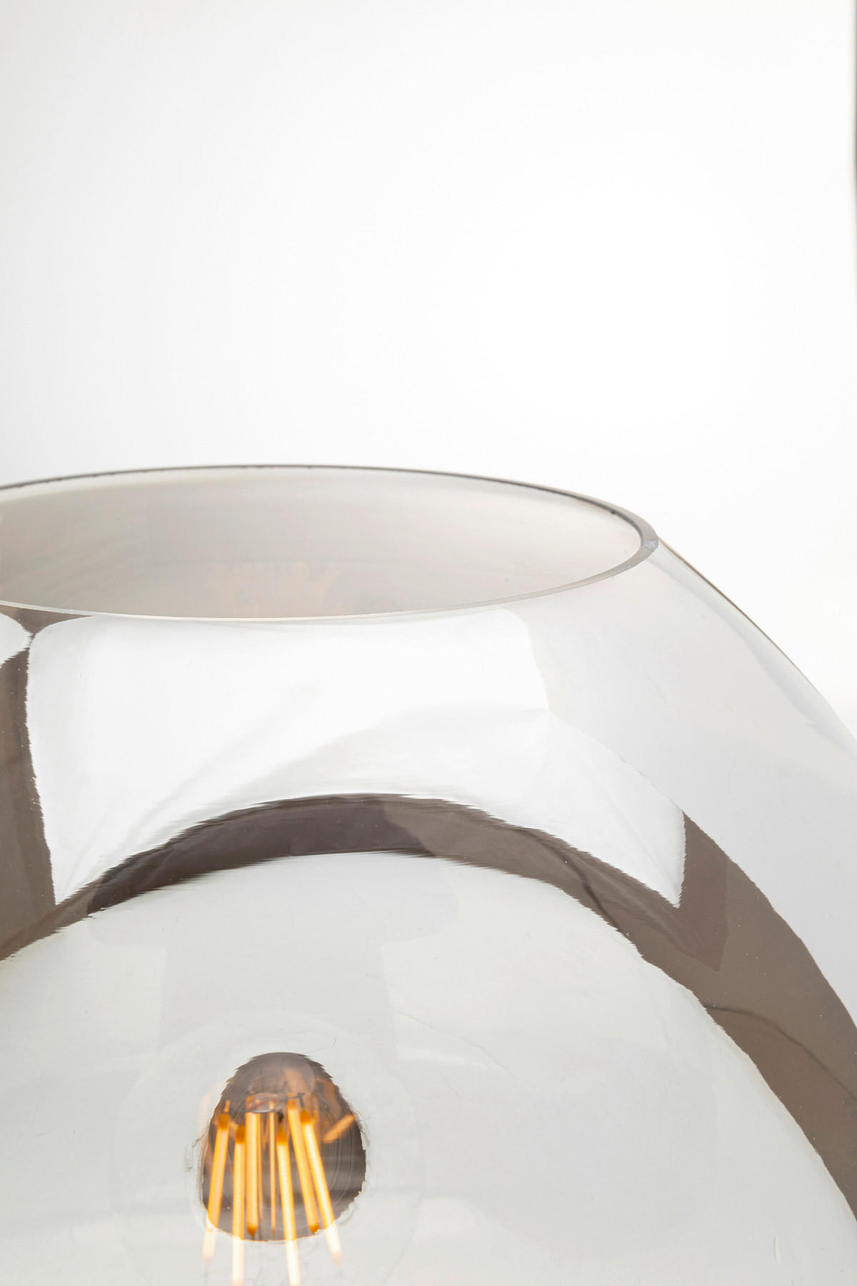 Thumbnail - Kare-Design Tischleuchte, Grau, Glas, oval,oval, 30x43x30 cm, Lampen & Leuchten, Innenbeleuchtung, Tischlampen, Tischlam...