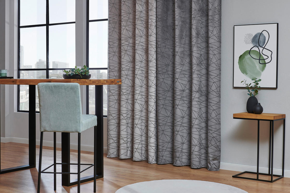 ÖSENVORHANG blickdicht  - Taupe, Design, Textil (140/260cm) - Dieter Knoll