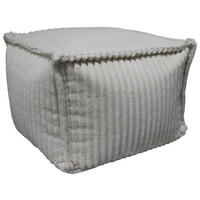 POUF Cord Grau 70/70/40 cm  - Grau, Design, Textil (70/70/40cm) - Ambia Home