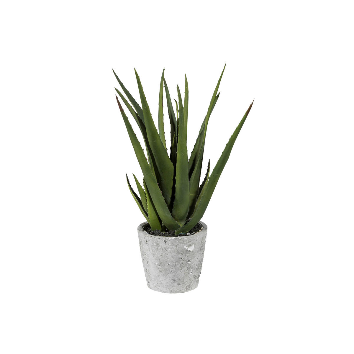 KUNSTPFLANZE Aloe Vera 40 cm  - Grau/Grün, Design, Keramik/Kunststoff (40cm) - P & B