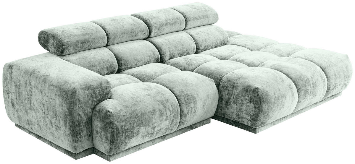 ECKSOFA in Flachgewebe Hellblau  - Hellblau, Modern, Textil (239/150cm) - MID.YOU