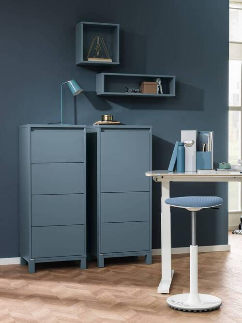 WANDREGAL Olli Wandbox Blau  - Blau, Basics, Holzwerkstoff (70,0/18,5/18,7cm) - Paidi
