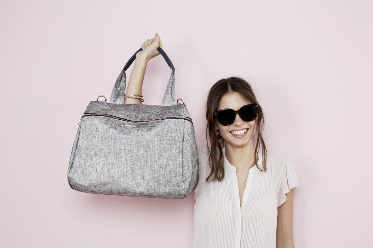 Wickeltasche Glam Rosie Bag  - Anthrazit, Basics, Textil (40/19/30cm) - Lässig