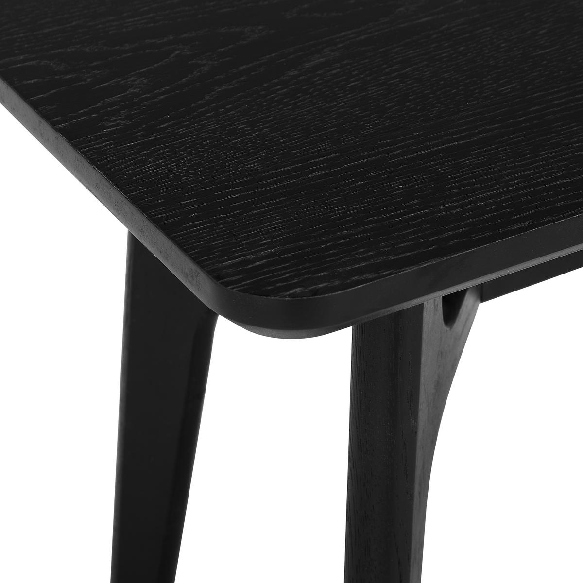 SITZBANK 120/45/35 cm Schwarz Eiche furniert, massiv  - Schwarz, Design, Holz (120/45cm) - Livetastic