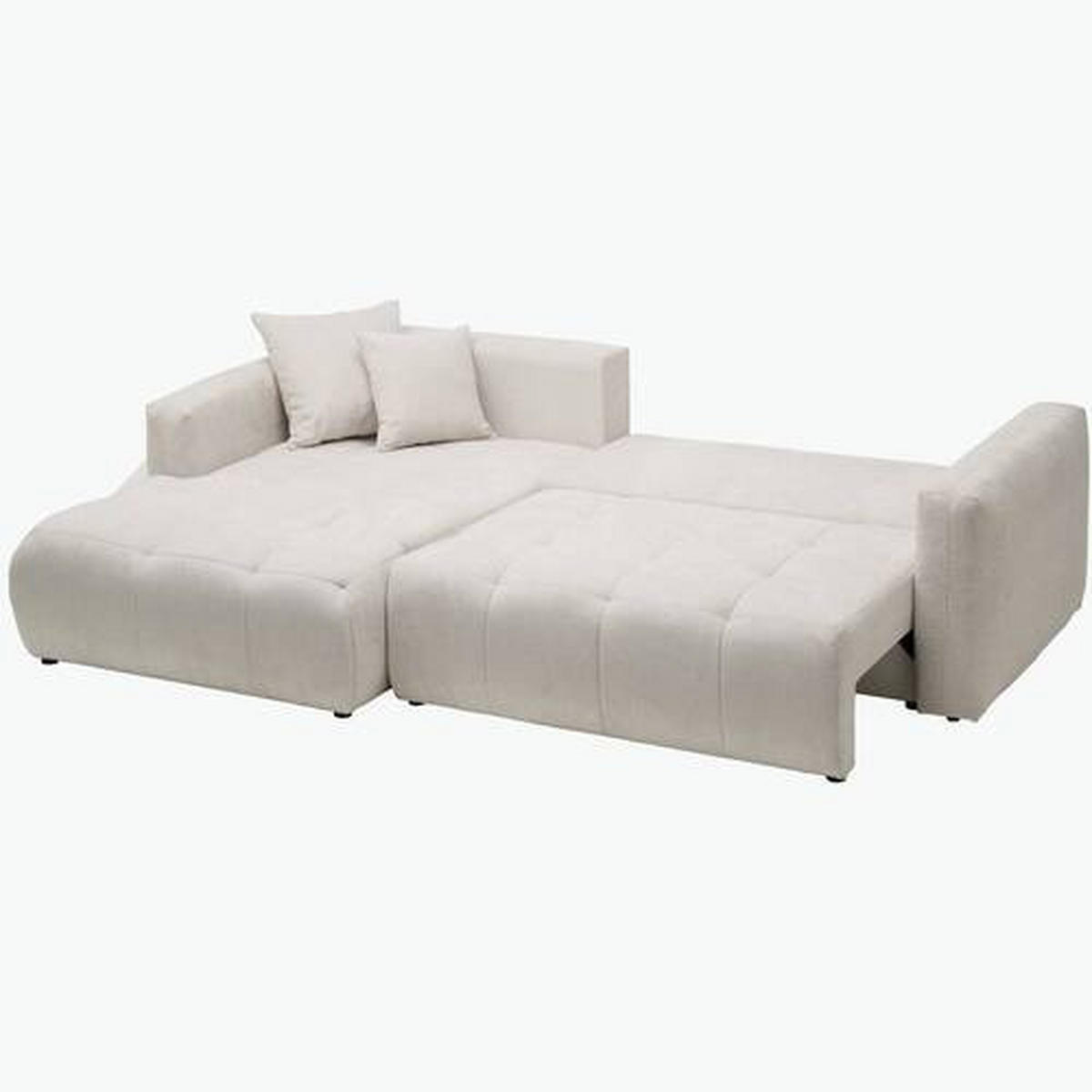 KUTNA GARNITURA tekstil  svijetlo siva   - svijetlo siva/crna, Moderno, tekstil/plastika (172/276cm) - Hom`in
