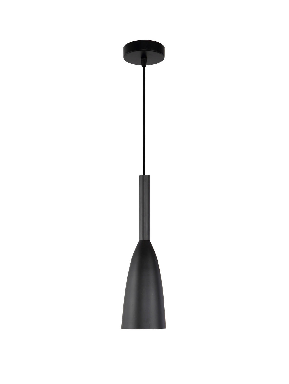 ZÁVESNÉ SVIETIDLO, 11/137/10 cm  - čierna, Design, kov (11/137/10cm)