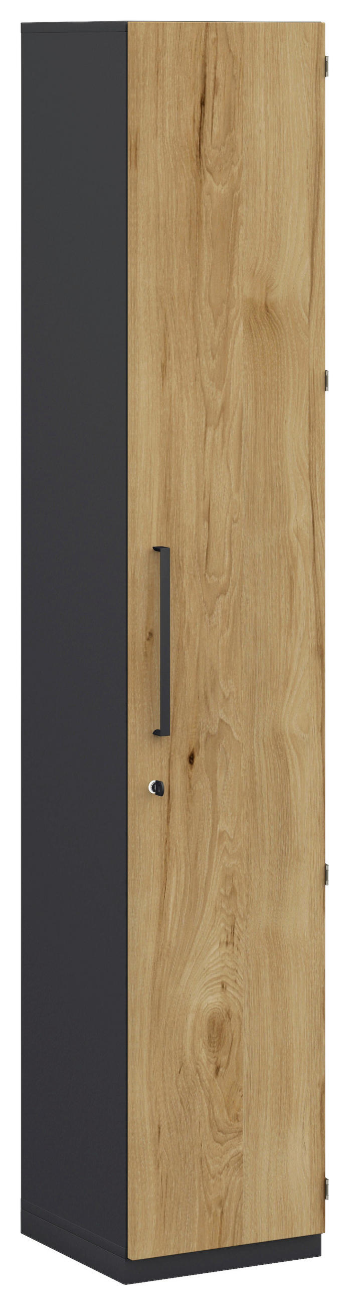AKTENSCHRANK Anthrazit, Hickory  - Anthrazit/Hickory, KONVENTIONELL, Holzwerkstoff (40/220,5/41,9cm) - Moderano