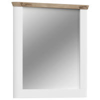 SPIEGEL 79/89/6 cm  - Weiß, LIFESTYLE, Glas/Holzwerkstoff (79/89/6cm) - MID.YOU