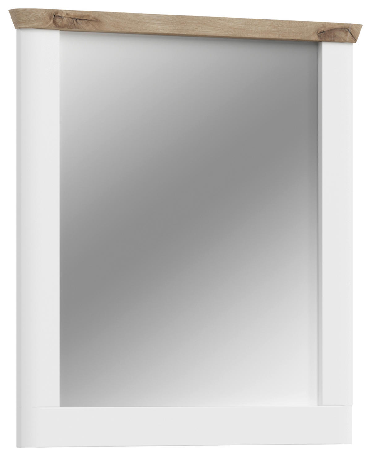 SPIEGEL 79/89/6 cm  - Weiß, LIFESTYLE, Glas/Holzwerkstoff (79/89/6cm) - MID.YOU