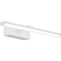 BADEZIMMER-WANDLEUCHTE Nala 30/9/4,5 cm  - Weiß, Basics, Kunststoff/Metall (30/9/4,5cm) - Fabas Luce