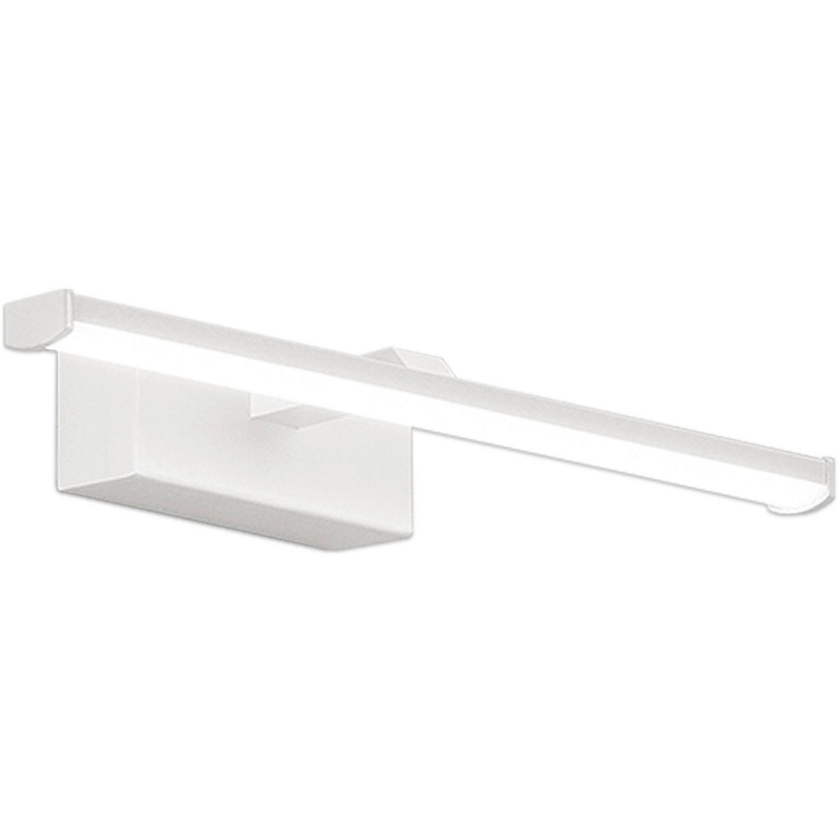 BADEZIMMER-WANDLEUCHTE Nala 30/9/4,5 cm  - Weiß, Basics, Kunststoff/Metall (30/9/4,5cm) - Fabas Luce