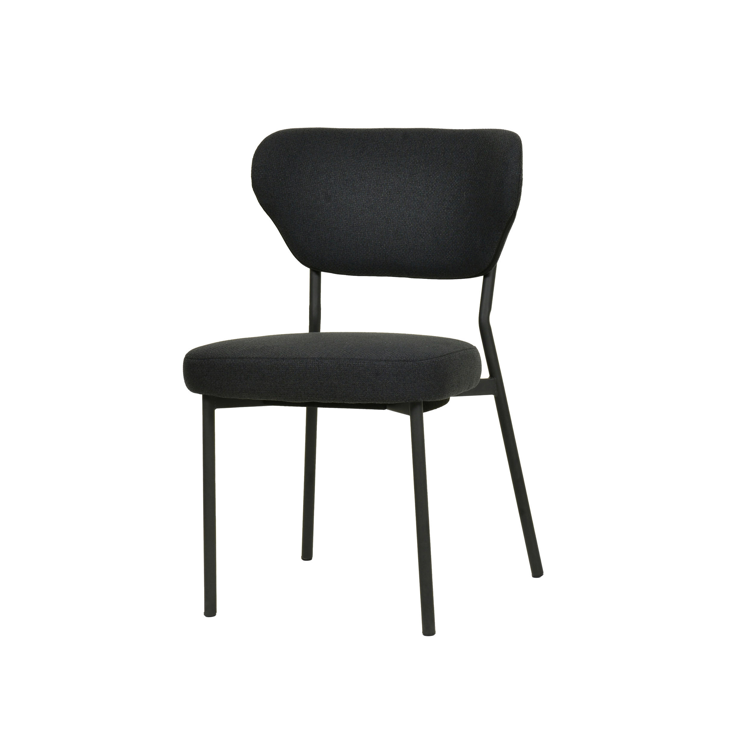 GARTENSESSEL-SET Metall, Kunststoff, Textil Schwarz  - Schwarz, Basics, Kunststoff/Textil (52/82/54cm)