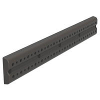 GERÄTEHALTER 40/6/2,5 cm  - Anthrazit, Basics, Kunststoff (40/6/2,5cm)