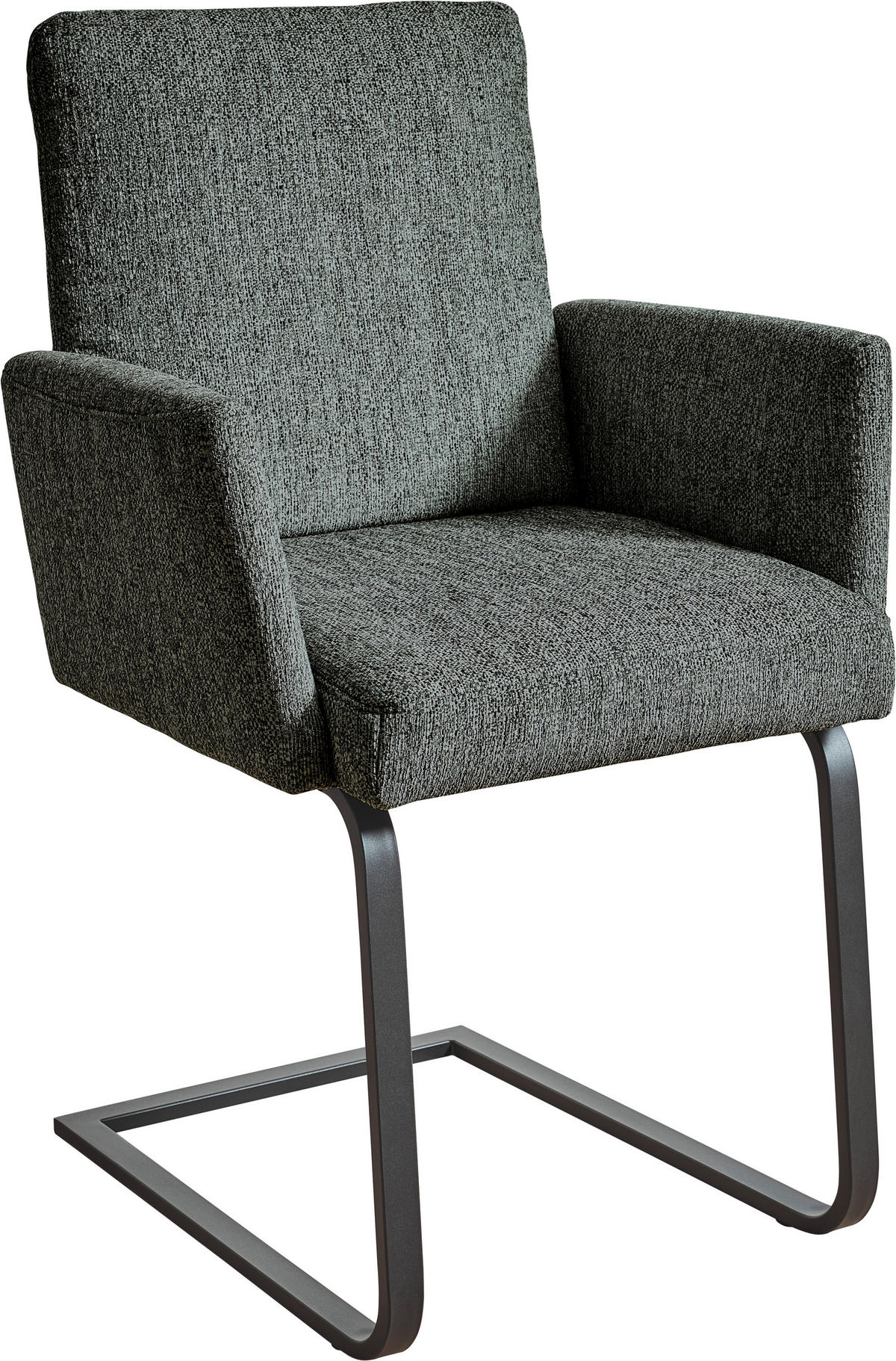ARMLEHNSTUHL  in Stahl Chenille  - Blau/Schwarz, Design, Textil/Metall (60/92/60cm) - Dieter Knoll