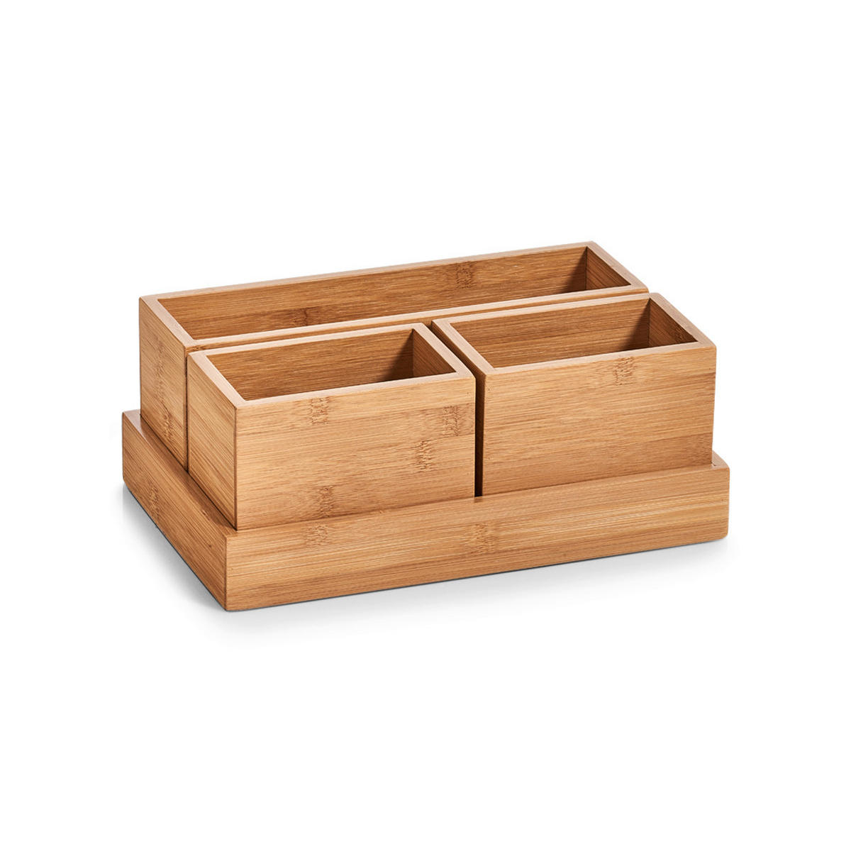 SCHREIBWARENBOX Holz Naturfarben  - Naturfarben, Basics, Holz (28/17,7/11cm) - Zeller Present