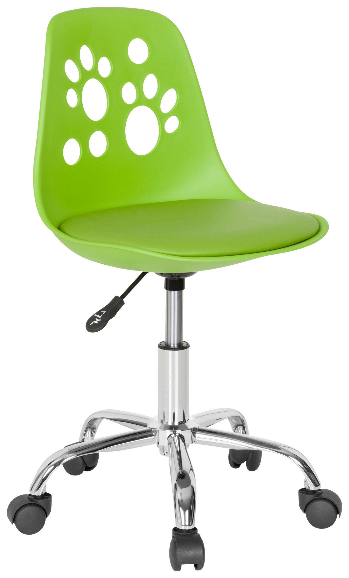 OTOČNÁ ŽIDLE PRO MLÁDEŽ, zelená - zelená, Moderní, textil/plast (40/72-82/44cm) - MID.YOU